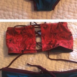 Reversible savage swim bakini top